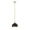 Z-Lite Landry 1 Light Pendant, Matte Black & Rubbed Brass 1004P10-MB-RB - alternate 1